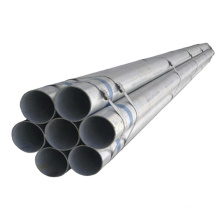 Hot Dip Galvanized Round Steel Pipe / GI Pipe Pre Galvanized Steel Pipe Galvanized Tube For Construction